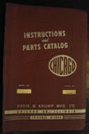 Chicago Model 4510-D Instructions & Parts Manual